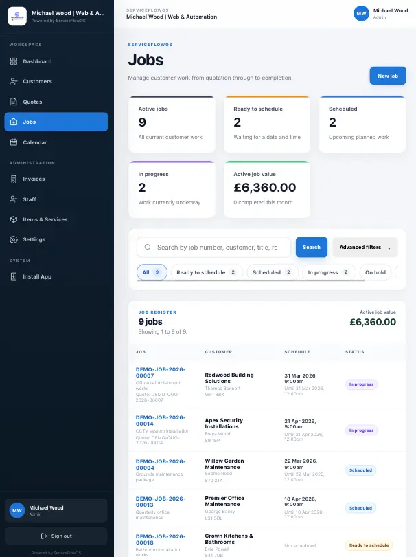 Manage work on the move